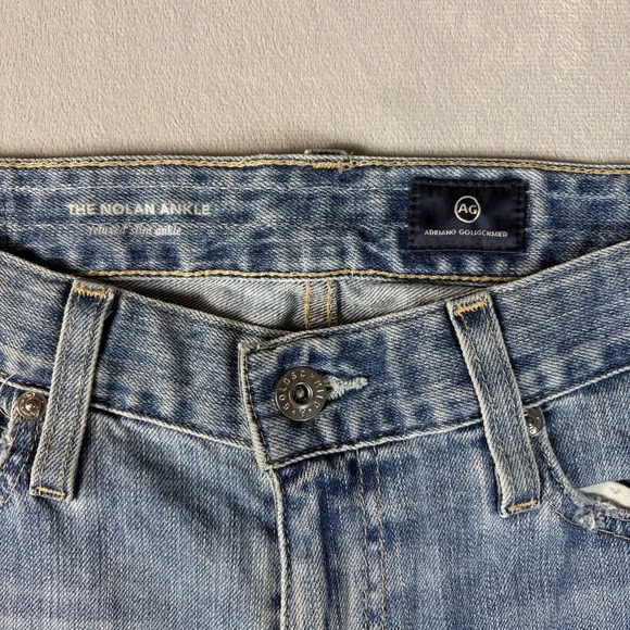 AG Adriano Goldschmied The Nolan Ankle Jeans 26R Relaxed Slim Ankle Distressed - Picture 4 of 12